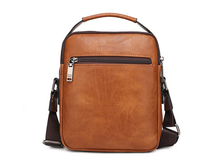 JEEP BULUO Multi-Function Business Handbags New Man's Shoulder Bag Large Capacity Leather Messenger Bag Crossbody Big Brand