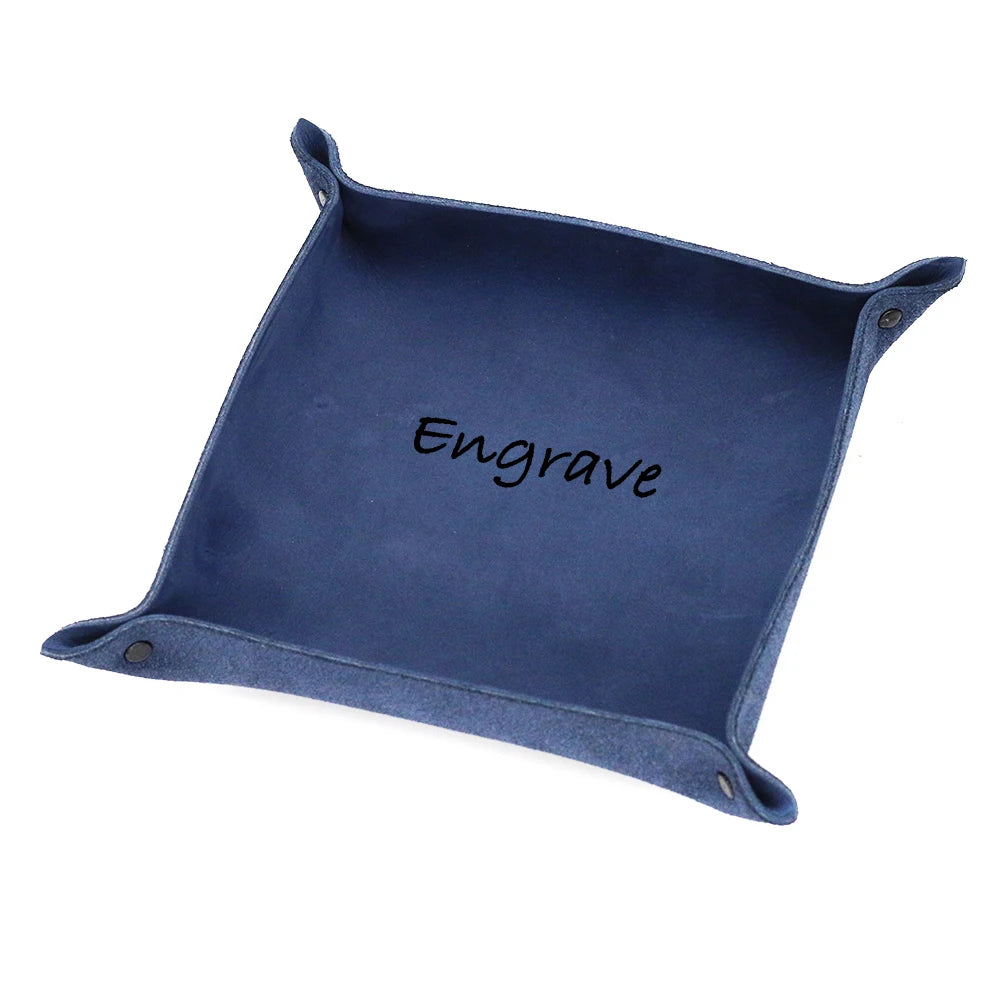 Handmade Leather Valet Tray Leather Custom Anniversary Personalized Gift