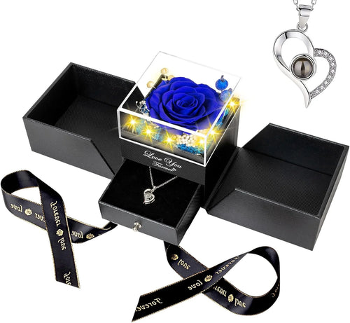 Eternal Flower Real Flowers  Rose Preserved Rose Flower Rose Gift for Mom Girlfriend on Christmas Valentine's Day Gift