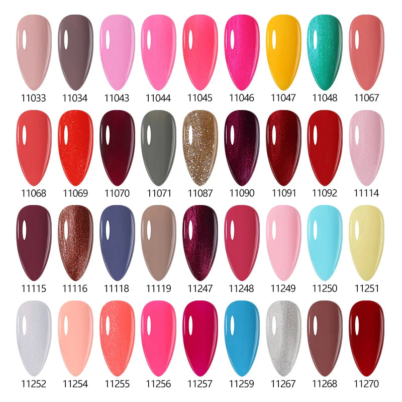 NAILCO 15ml Gel Nail Polish Nude Pink Gellak Color Series Gel Lacquer Set For Nails Glitter UV Nail Art LED Flower Gel Varnishes