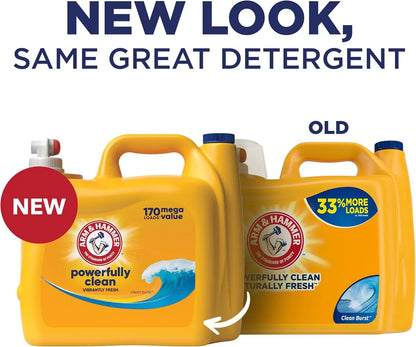 Fresh Burst Liquid Laundry Detergent, 170 fl oz for 170 Loads, HE Compatible Cleaner
