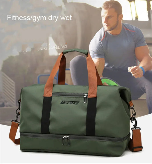 Travel Gym Bag Short-distance Luggage Portable Fitness Bags Shoulder Crossbody Chest Bag Handbags Duffle Carry-On Weekender Bag