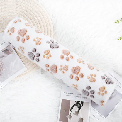 Soft Fluffy High Quality Pet Blanket Flannel Dog Sleep Blanket Paw Print Pattern Hamster Mat Warm Comfortable Cat Dog Blankets