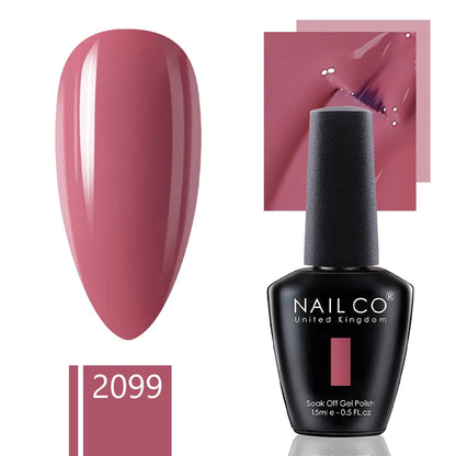 NAILCO 15ml Gel Nail Polish Nude Pink Gellak Color Series Gel Lacquer Set For Nails Glitter UV Nail Art LED Flower Gel Varnishes