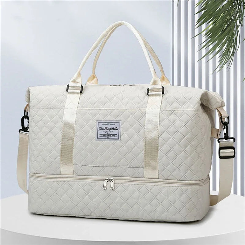 Lightweight Luggage Bag, Large Capacity Travel Duffle Bag Gym Tote Bags, Shoulder Weekender Overnight Bag