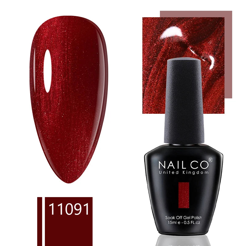 NAILCO 15ml Gel Nail Polish Nude Pink Gellak Color Series Gel Lacquer Set For Nails Glitter UV Nail Art LED Flower Gel Varnishes
