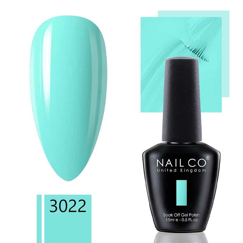 NAILCO 15ml Gel Nail Polish Nude Pink Gellak Color Series Gel Lacquer Set For Nails Glitter UV Nail Art LED Flower Gel Varnishes