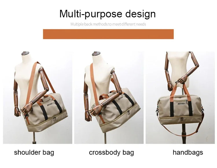Travel Gym Bag Short-distance Luggage Portable Fitness Bags Shoulder Crossbody Chest Bag Handbags Duffle Carry-On Weekender Bag