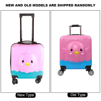 Kids Spinner Luggage 360 Degree Rotation Unisex Trolley Case Toddler Suitcase with Compartment Bag for Travel
