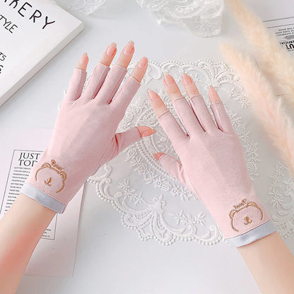 1 Pair Professional Anti UV Gloves for Nail Lamp Light Manicure Gloves 4Colors UV Protection Glove Elastic Breathable Salon Tool