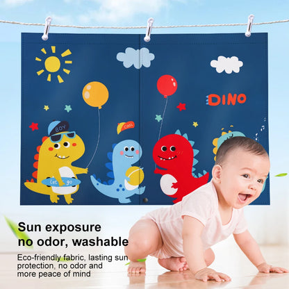 New 2 Layers Telescopic Magnetic Car Window Shades Mosquito Net Sun Cover Sunshade Uv Protection Block Mesh Curtain for Kid Baby