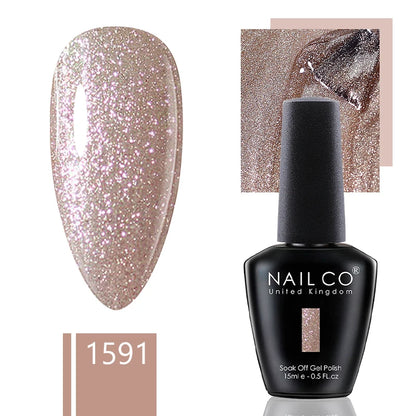 NAILCO 15ml Gel Nail Polish Nude Pink Gellak Color Series Gel Lacquer Set For Nails Glitter UV Nail Art LED Flower Gel Varnishes