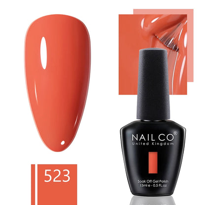 NAILCO 15ml Gel Nail Polish Nude Pink Gellak Color Series Gel Lacquer Set For Nails Glitter UV Nail Art LED Flower Gel Varnishes