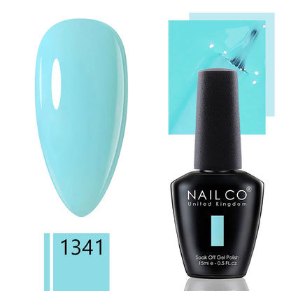 NAILCO 15ml Gel Nail Polish Nude Pink Gellak Color Series Gel Lacquer Set For Nails Glitter UV Nail Art LED Flower Gel Varnishes