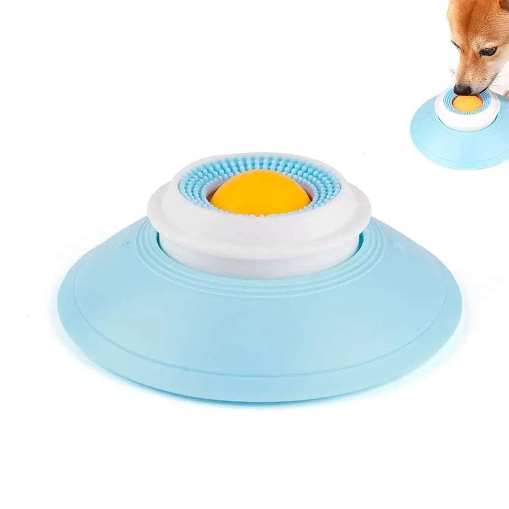 Non-Slip (Stay in Place) Dog Lick Ball Toy Slow Feeder for Dog Cat Liquid Food Calming Enrichment Toy for Bathing Grooming Anxiety Relief Lick Mat