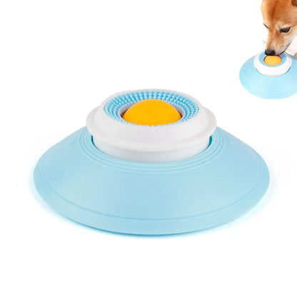 Non-Slip (Stay in Place) Dog Lick Ball Toy Slow Feeder for Dog Cat Liquid Food Calming Enrichment Toy for Bathing Grooming Anxiety Relief Lick Mat