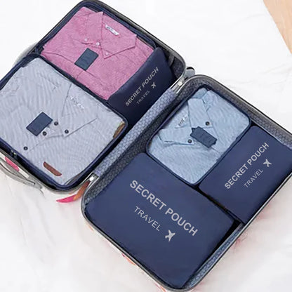 6pcs Travel Luggage Storage Bags, Versatile Lightweight Storage Pouch, Dustproof Duffle Bag