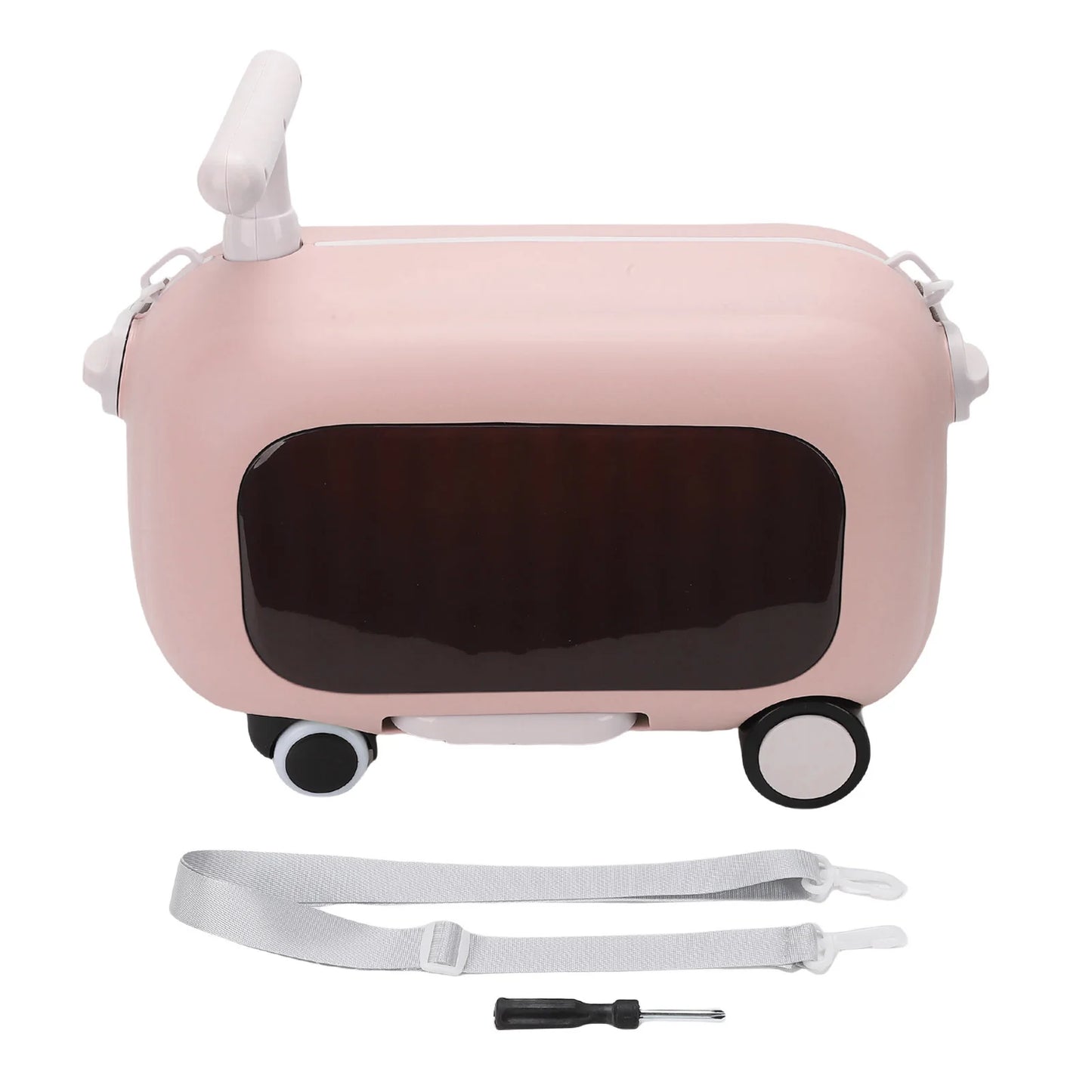 Kids Luggage Kids Ride-On Luggage 90 Degree Folding Pedal Large Capacity Multi-Functional Toddler Rideable Suitcase for Travel