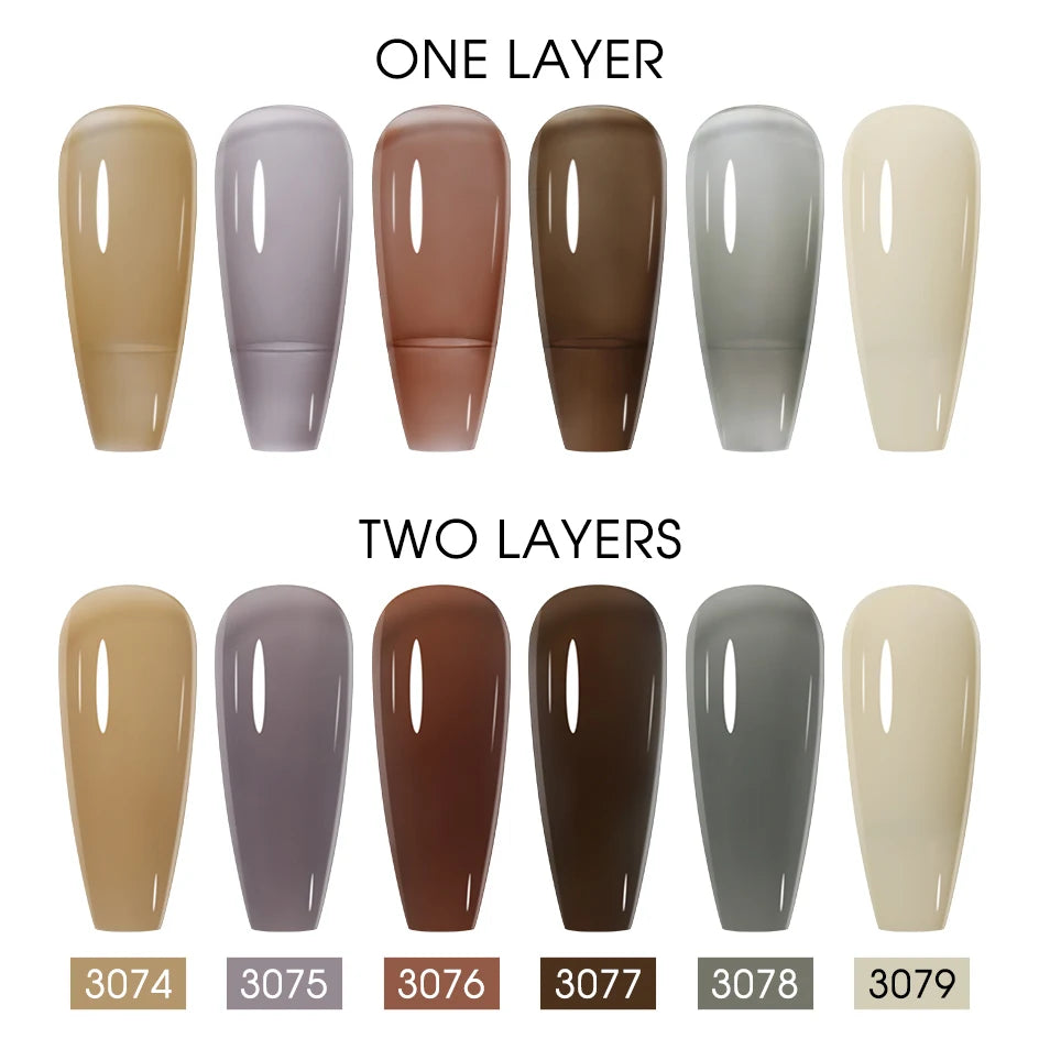 NAILCO 15ml Gel Nail Polish Nude Pink Gellak Color Series Gel Lacquer Set For Nails Glitter UV Nail Art LED Flower Gel Varnishes