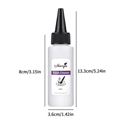 Quick-Degreasing Nail Cleanser 30/60ml - Acrylic & UV Gel Remover for Professional Manicure Tools