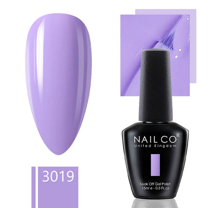 NAILCO 15ml Gel Nail Polish Nude Pink Gellak Color Series Gel Lacquer Set For Nails Glitter UV Nail Art LED Flower Gel Varnishes