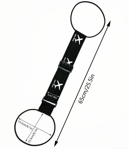 Aircraft printed nylon luggage fixed strap with one pack