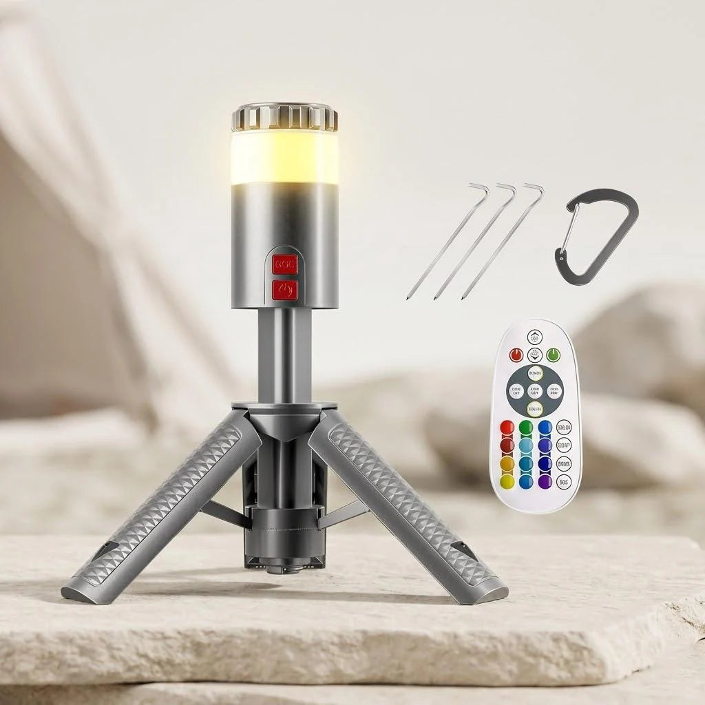 Outdoor Camping LED Lantern 6000mAh Rechargeable High Brightness Long Lasting Portable Light