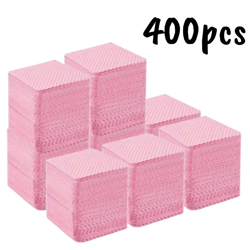 20/100/200/400/600pcs Lint-Free Nail Wipes Gel Cleansing Tissues Aluminum-Free Nail Polish Remover Pads for NaiArt Beauty Cleaning Care Tool