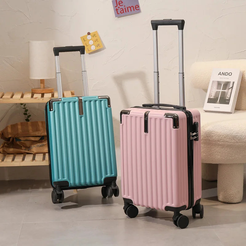18 inch Student suitcase Travel Bag Women's Bag Back to School Spinner Wheel Suitcase Carry-On Boarding Travel