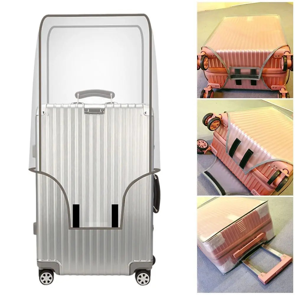 Transparent Travel Luggage Cover Waterproof Luggage Protector Covers Dustproof Protector Covers for 16-30 Inch Suitcase Case