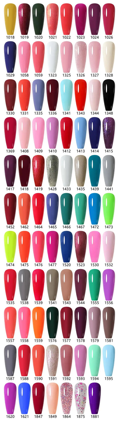 NAILCO 15ml Gel Nail Polish Nude Pink Gellak Color Series Gel Lacquer Set For Nails Glitter UV Nail Art LED Flower Gel Varnishes