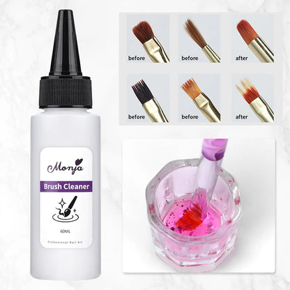 Quick-Degreasing Nail Cleanser 30/60ml - Acrylic & UV Gel Remover for Professional Manicure Tools