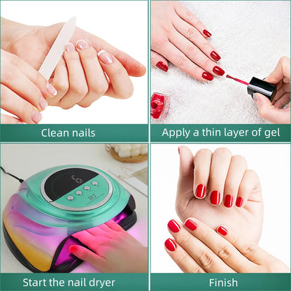 D7 Professional Nail Dryer Lamp For Manicure Powerful UV Gel Nail Lamp 66 LEDs Automatic Sensing Gel Polish Drying Lamp
