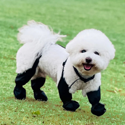 Waterproof Dog Boots Anti-Slip Dog Shoes Pet Paw Protector Dog Rain Booties Dog Outdoor Sock Shoes for Walking Running Hiking