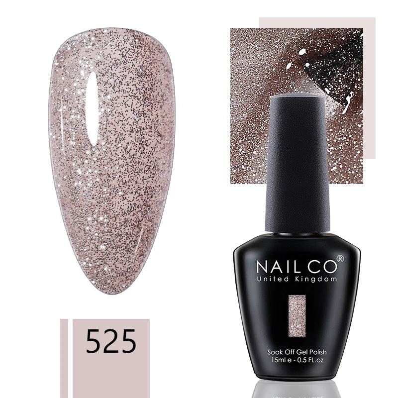 NAILCO 15ml Gel Nail Polish Nude Pink Gellak Color Series Gel Lacquer Set For Nails Glitter UV Nail Art LED Flower Gel Varnishes