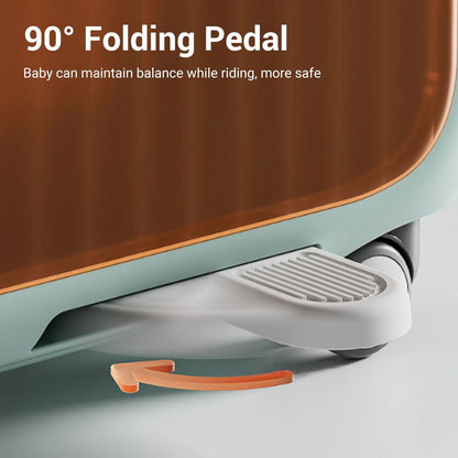 Kids Luggage Kids Ride-On Luggage 90 Degree Folding Pedal Large Capacity Multi-Functional Toddler Rideable Suitcase for Travel