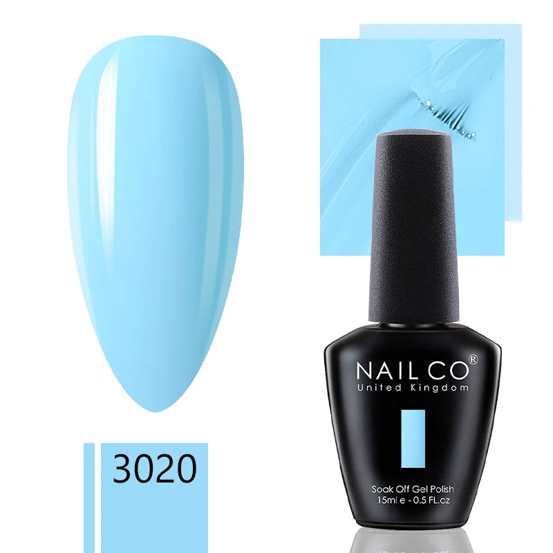 NAILCO 15ml Gel Nail Polish Nude Pink Gellak Color Series Gel Lacquer Set For Nails Glitter UV Nail Art LED Flower Gel Varnishes