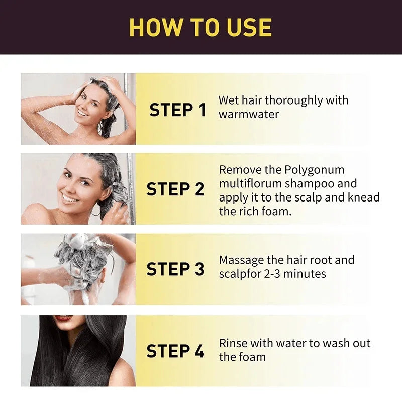100ml Natural Herbal Hair Dye Shampoo 3 in 1 Change Hair Color Gray Hair to Dark Brown Black Deep Nourishing Fashion Hairs Care