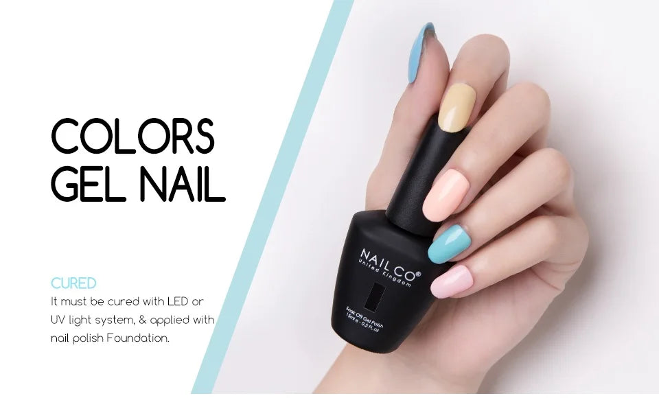 NAILCO 15ml Gel Nail Polish Nude Pink Gellak Color Series Gel Lacquer Set For Nails Glitter UV Nail Art LED Flower Gel Varnishes