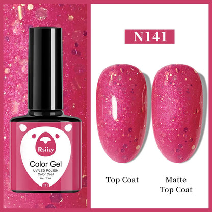 1pcs 7.3ml White Gel Nail Polish French Manicure Gel Polish Semi Permanent Soak Off UV Gel Varnish Base Top Coat Winter Nail 105