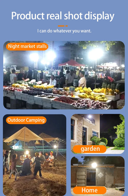 Camping Light LED Lantern Portable 4 Lighting Modes Hanging Rechargeable Outdoor Tent Emergency Light Camping with Magnet