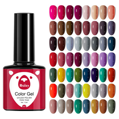 1pcs 7.3ml White Gel Nail Polish French Manicure Gel Polish Semi Permanent Soak Off UV Gel Varnish Base Top Coat Winter Nail 105