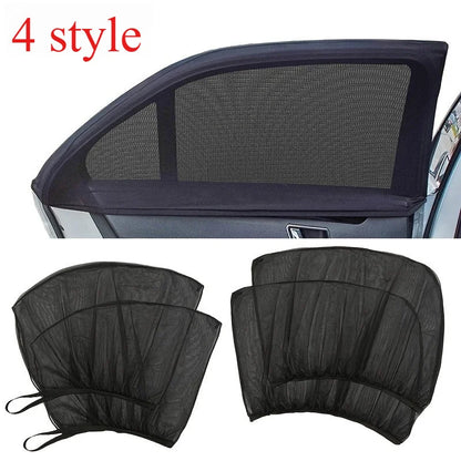Car Sunshade Mosquito Net Curtain, Breathable Window Mesh, Sun & Insect Protection, Easy Install, for Vehicle & Camping