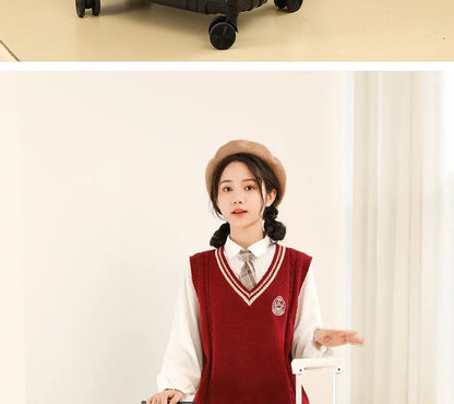 Large Capacity Aluminum Frame Luggage Spinner Wheels Travel Suitcase Durable for Men and Women 20/24 Inch