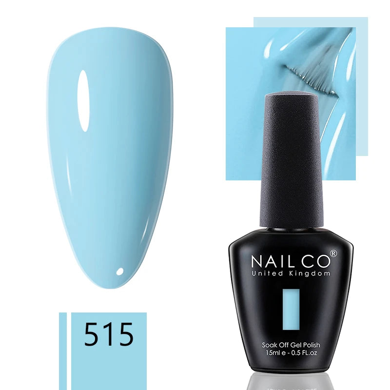 NAILCO 15ml Gel Nail Polish Nude Pink Gellak Color Series Gel Lacquer Set For Nails Glitter UV Nail Art LED Flower Gel Varnishes