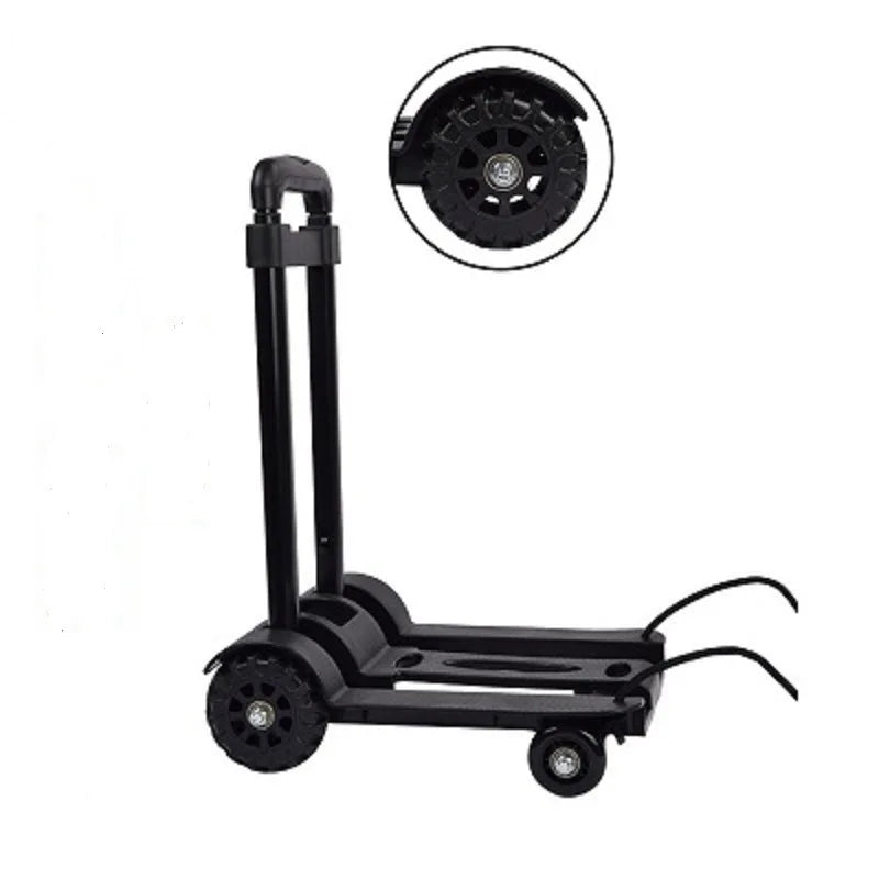 2/4 Wheeled Small Truck with Foldable Pull Rod, Portable Shopping Cart, Household Grocery Cart, Small Pull Cart, Luggage Cart