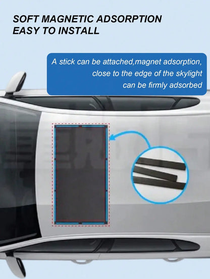 Car Sunroof Mosquito Net Magnetic Sun Shade Mesh UV Heat Protection Breathable Anti-Mosquito Dust Proof for Sedan SUV