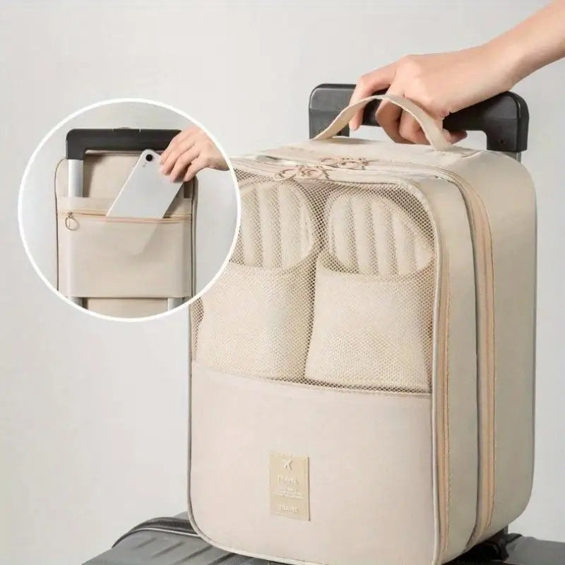 Shoe Bags - Holds 3 Pair of Shoes, Travel Essentials for Flying Carry On Luggage Accessories