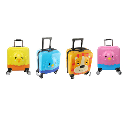 Kids Spinner Luggage 360 Degree Rotation Unisex Trolley Case Toddler Suitcase with Compartment Bag for Travel