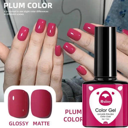 1pcs 7.3ml White Gel Nail Polish French Manicure Gel Polish Semi Permanent Soak Off UV Gel Varnish Base Top Coat Winter Nail 105